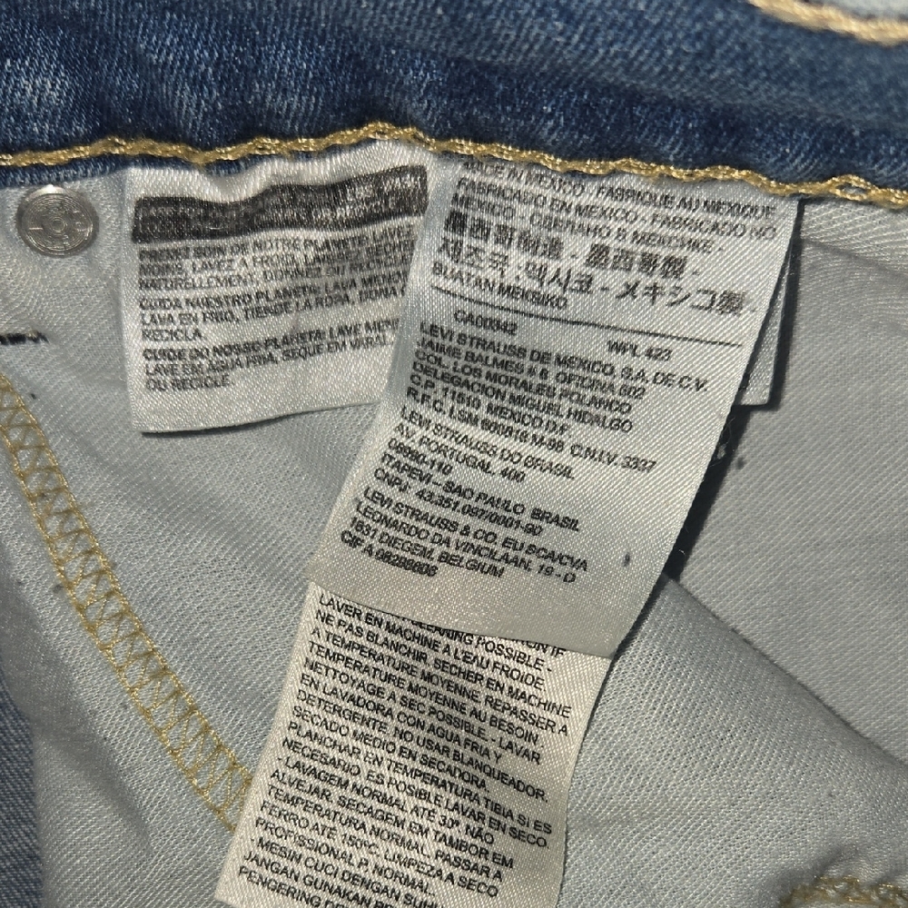 Levi's Sky Blue Denim Pants - Picture 3 of 11